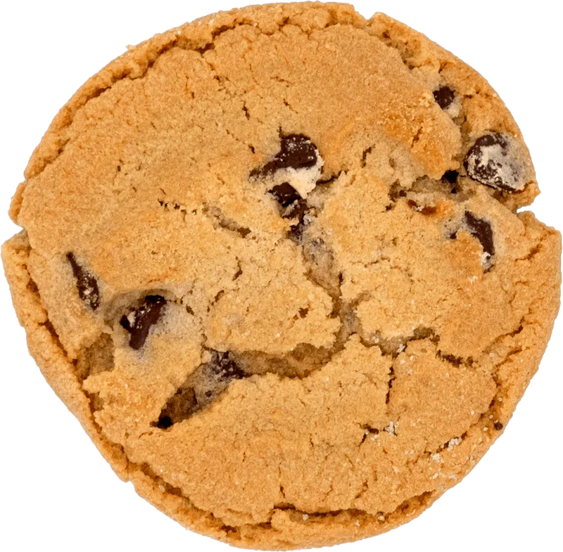 peanut butter chocolate chip cookie cutout